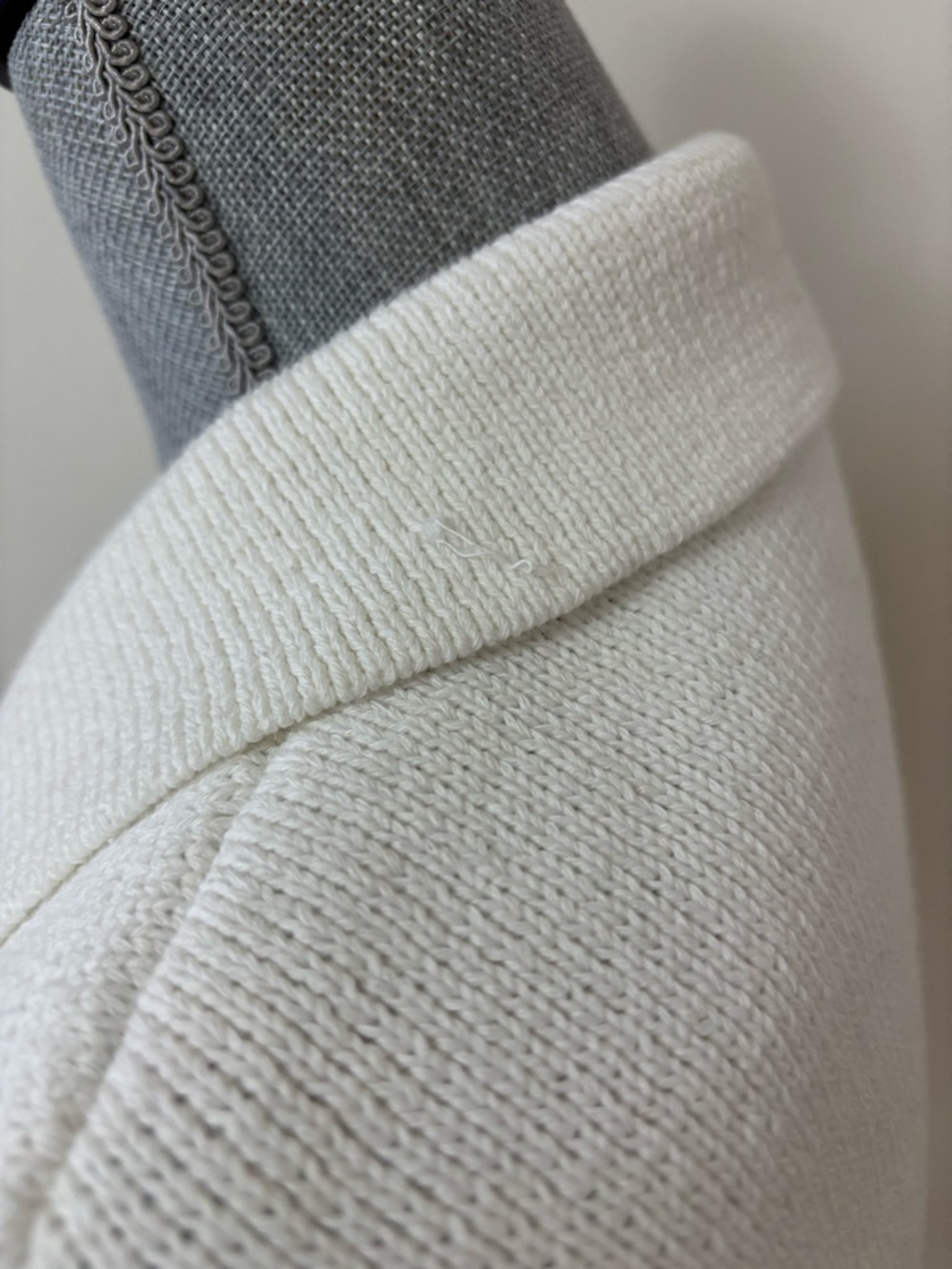 Zara Classic White Knit Women's Blazer Jacket - Picture 7 of 13